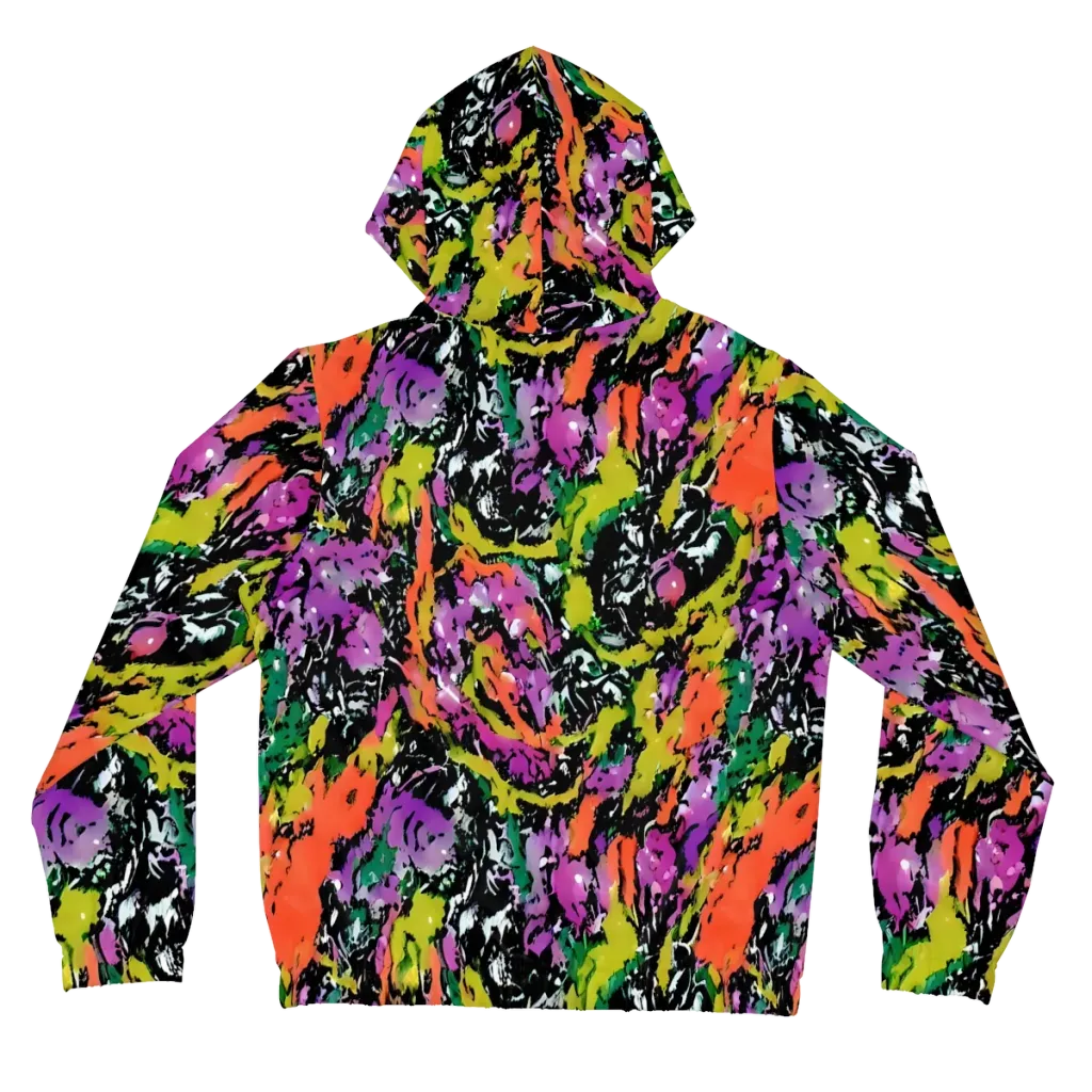 Chromatic Uproar on Women's Full-Zip Hoodie — Back