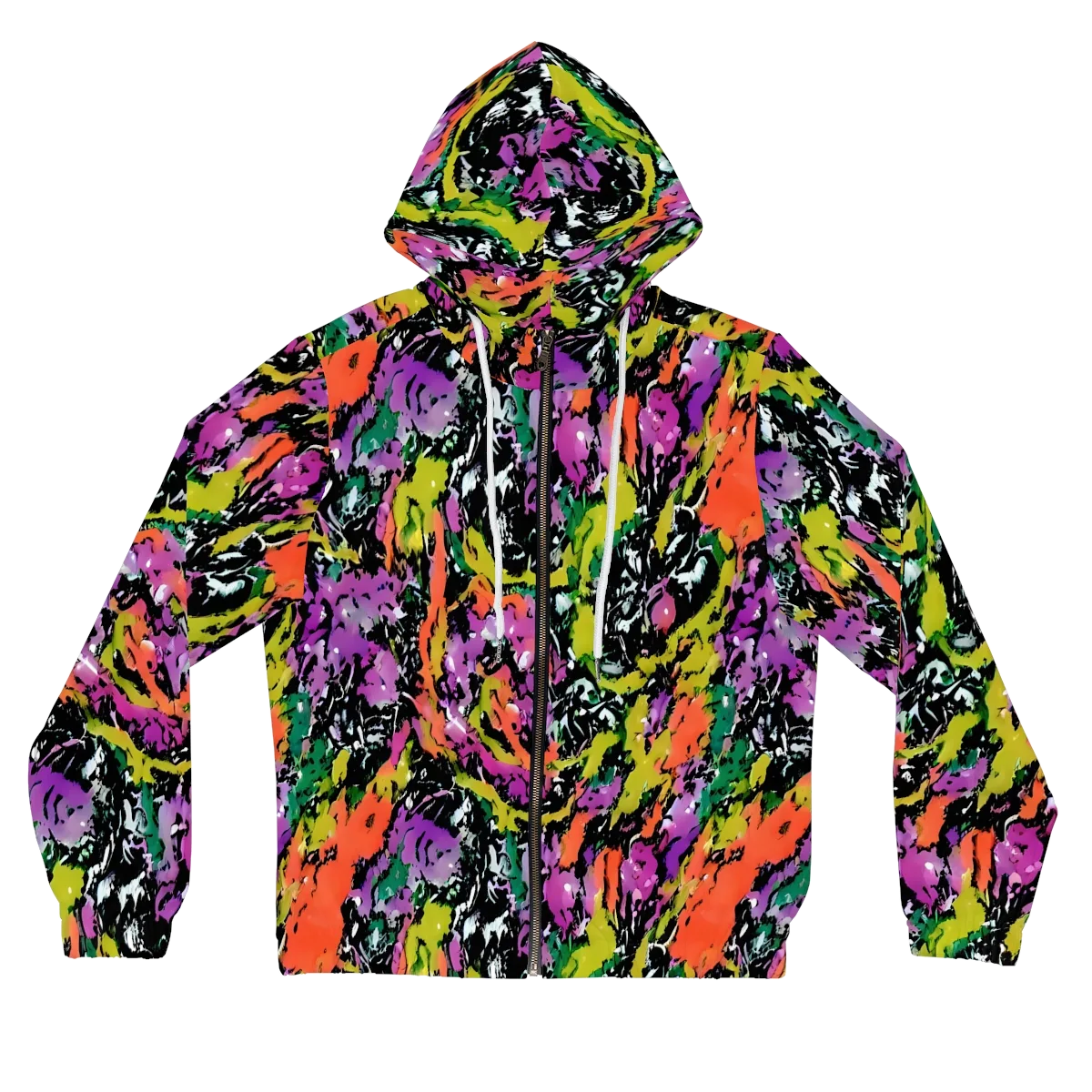 Chromatic Uproar on Women's Full-Zip Hoodie — Front