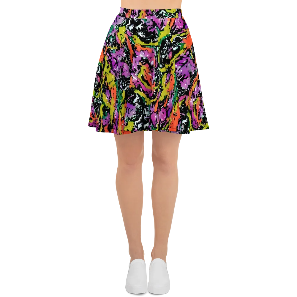 Chromatic Uproar on Skater Skirt — Front