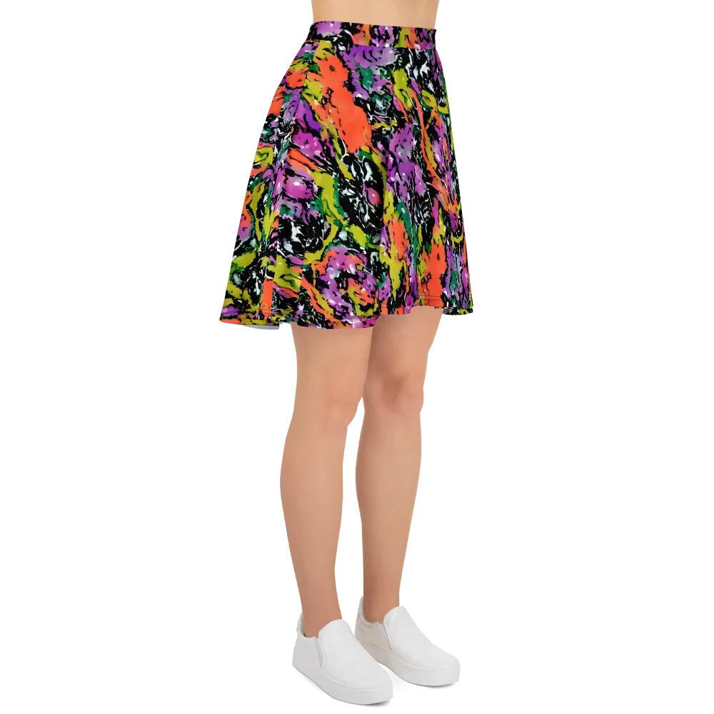 Chromatic Uproar on Skater Skirt — Right