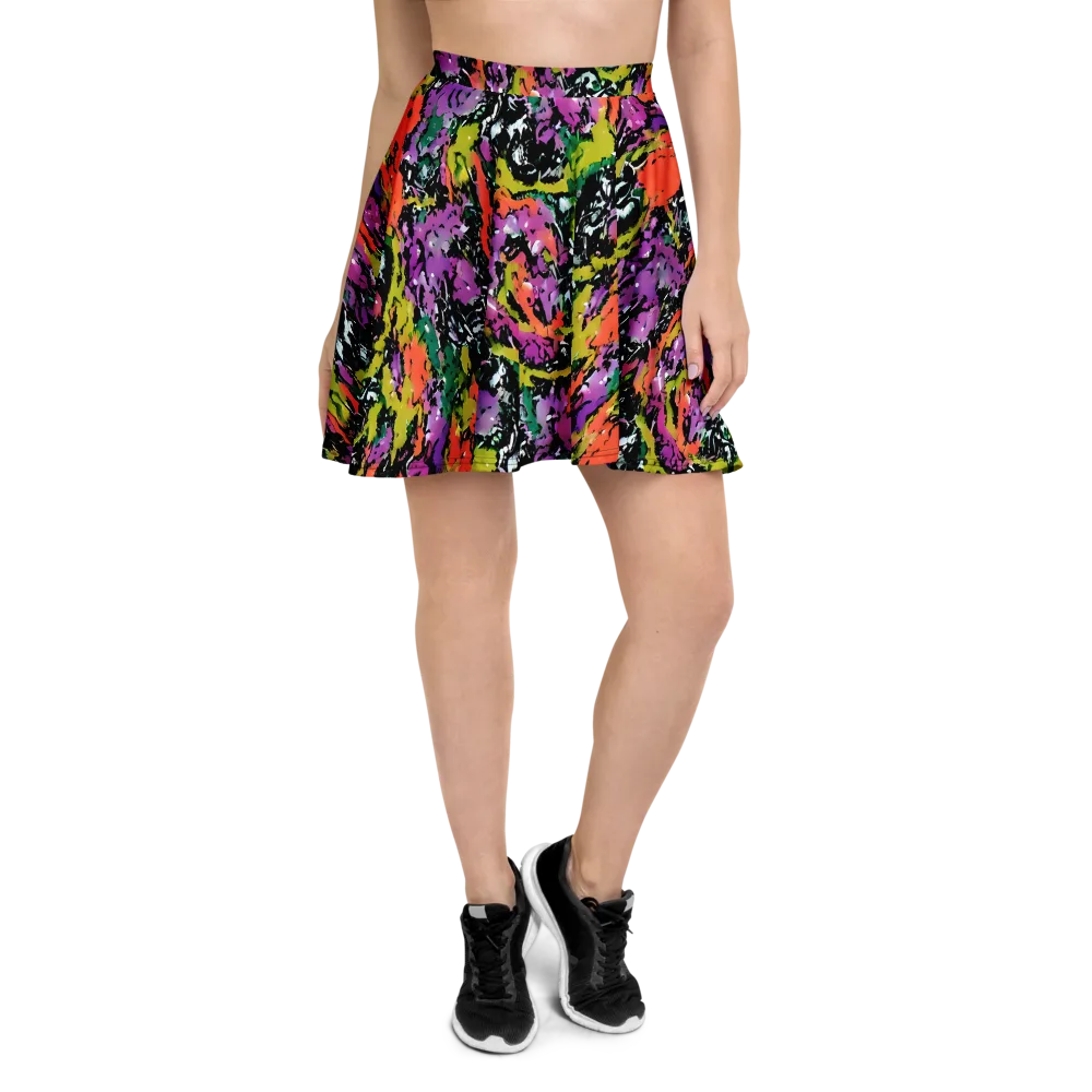 Chromatic Uproar on Skater Skirt — Front