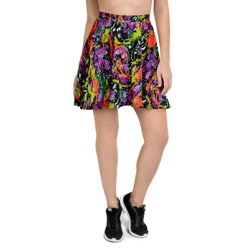 Chromatic Uproar on a Skater Skirt