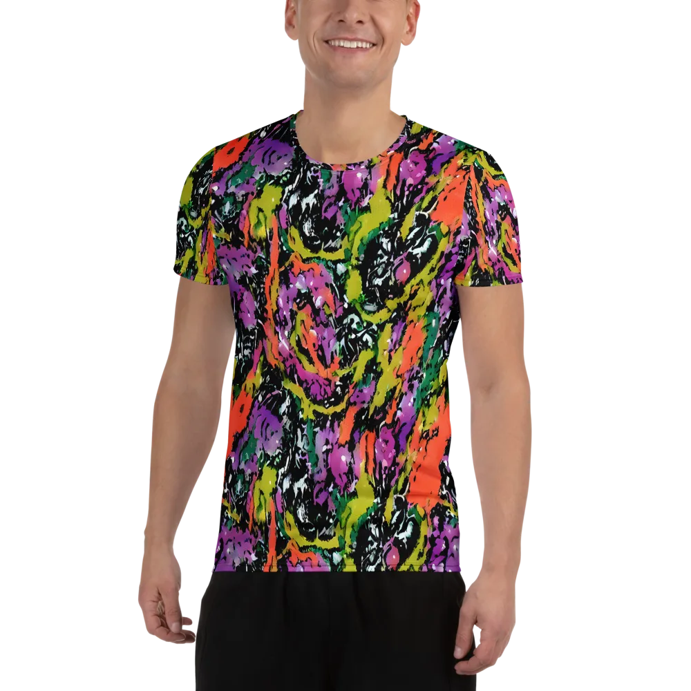 Chromatic Uproar on Men's Athletic T-Shirt — Front