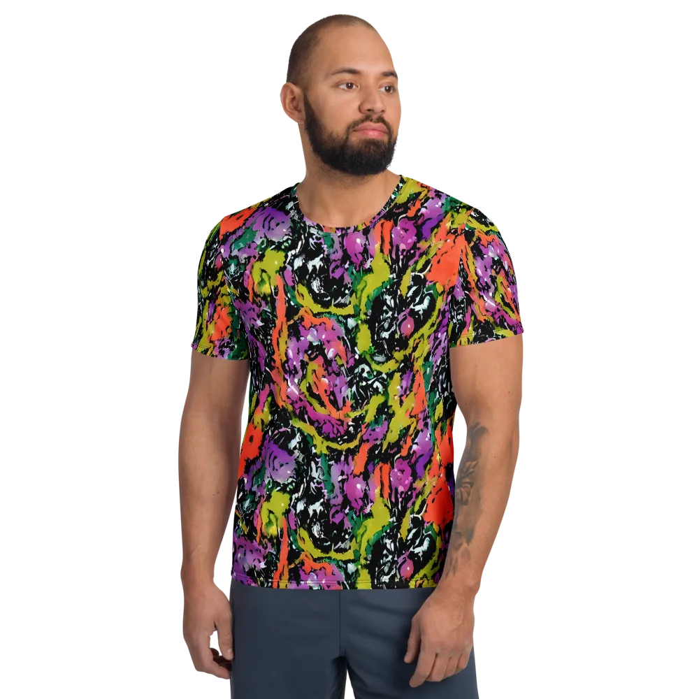 Chromatic Uproar on Men's Athletic T-Shirt — Front