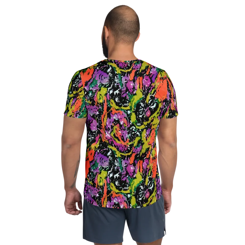 Chromatic Uproar on Men's Athletic T-Shirt — Back