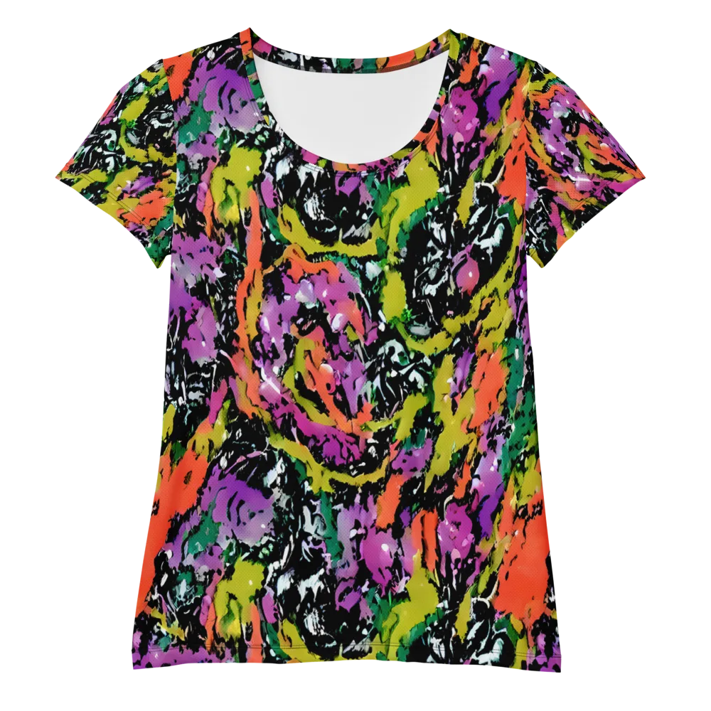 Chromatic Uproar on Women's Athletic T-Shirt — Front