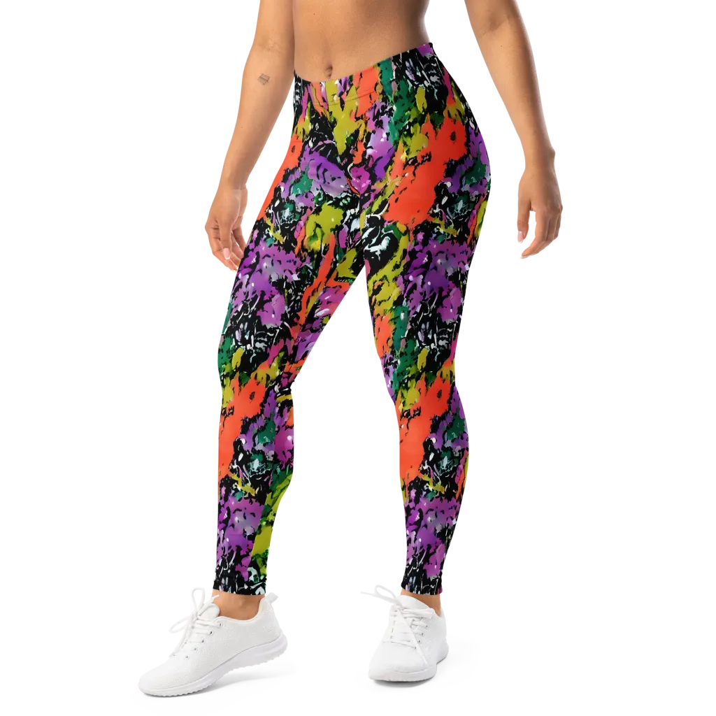 Chromatic Uproar on Leggings — Left Front