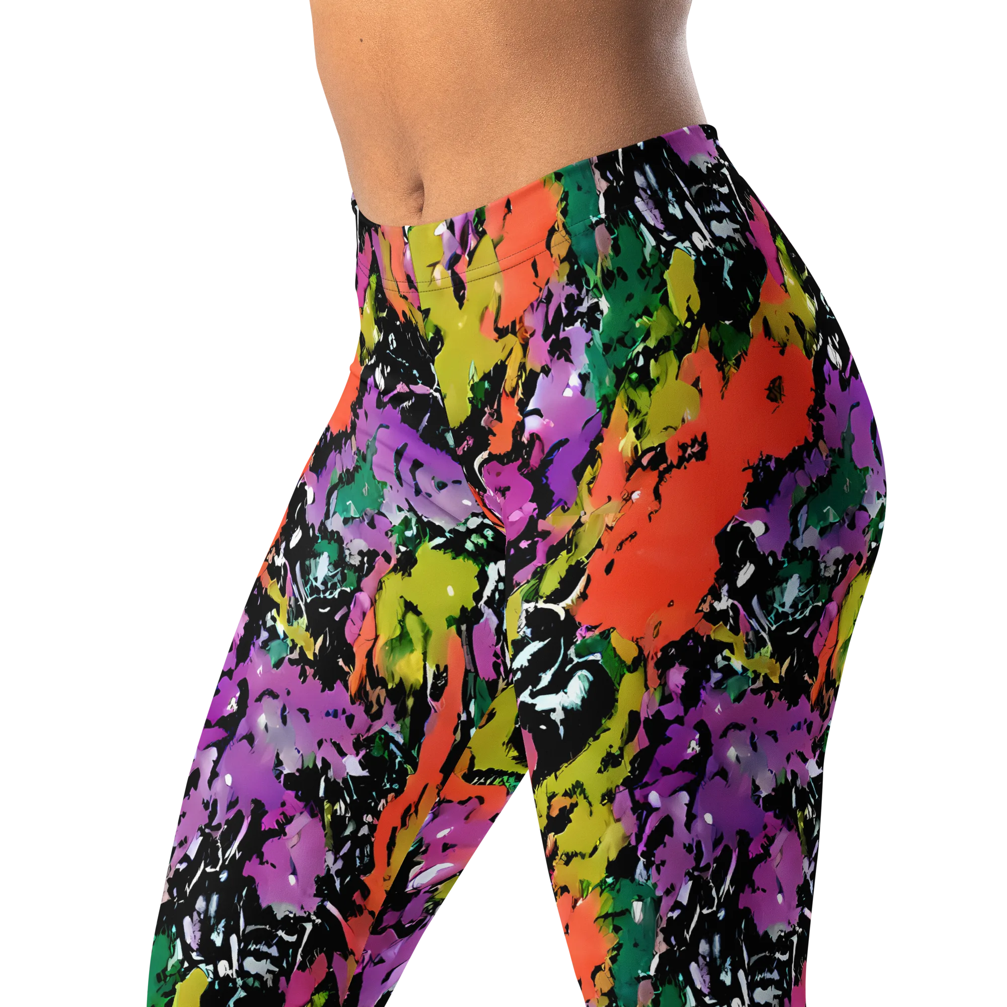 Chromatic Uproar on Leggings — Left Front