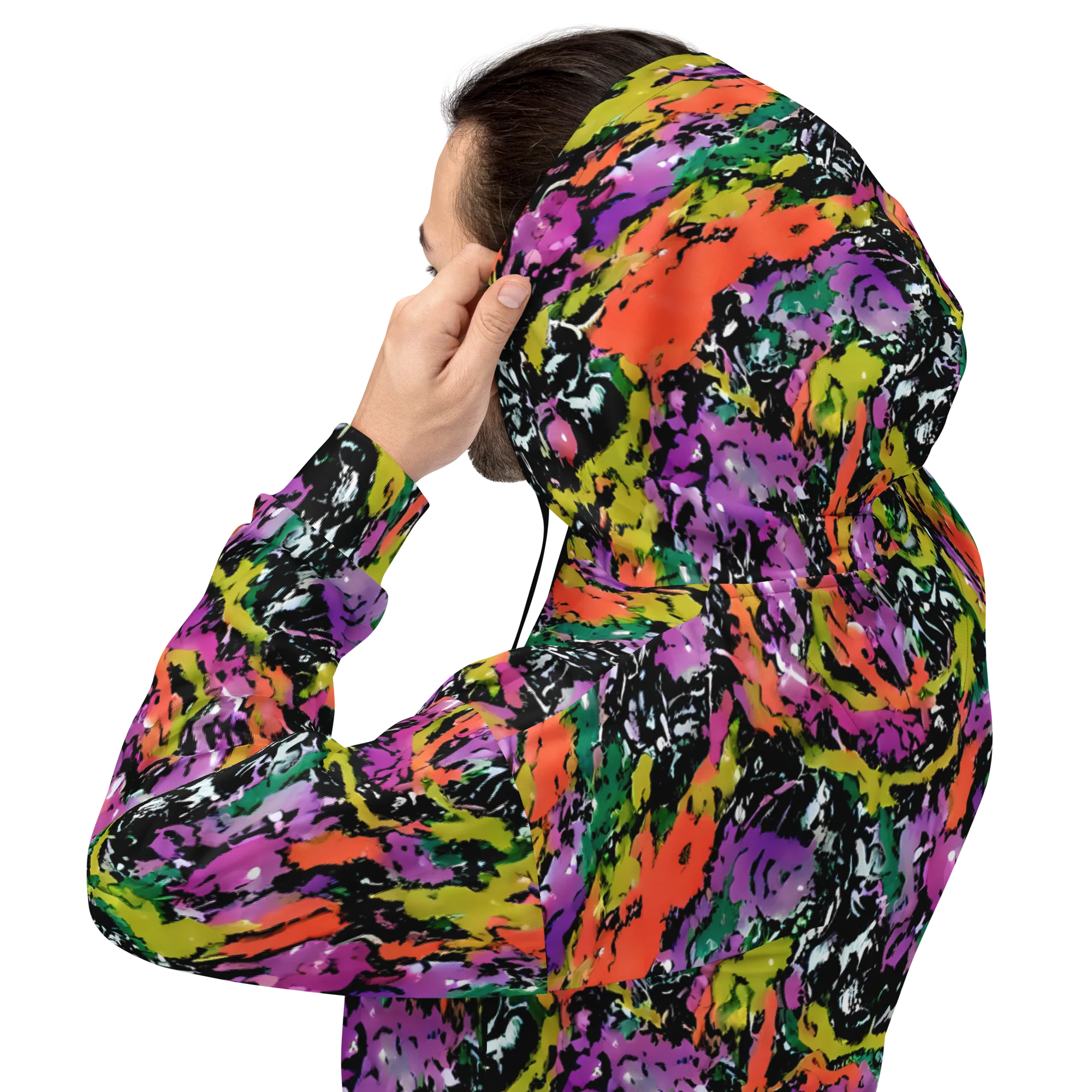 Chromatic Uproar on Hoodie — Back