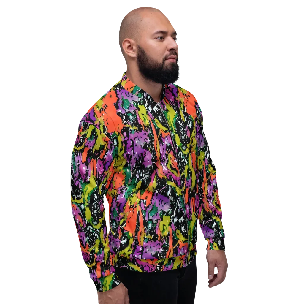 Chromatic Uproar on Bomber Jacket — Right