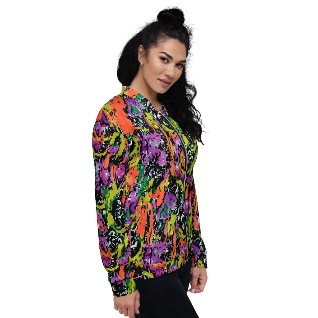 Chromatic Uproar on Bomber Jacket — Right