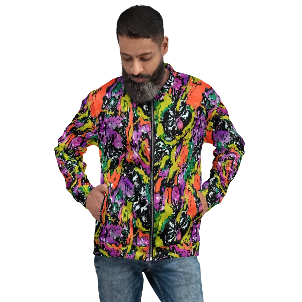 Chromatic Uproar on Bomber Jacket — Front