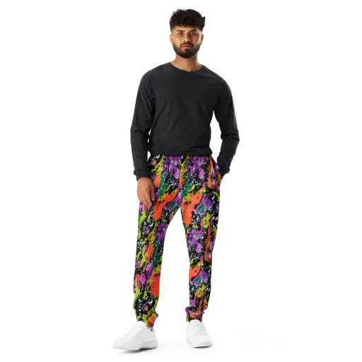 Chromatic Uproar on a Men's Joggers