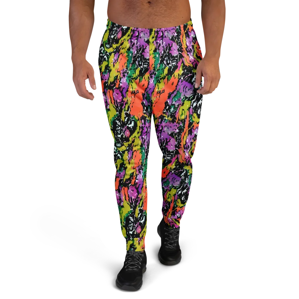 Chromatic Uproar on Men's Joggers — Front