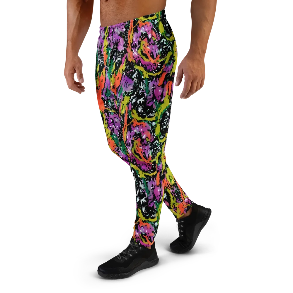 Chromatic Uproar on Men's Joggers — Left