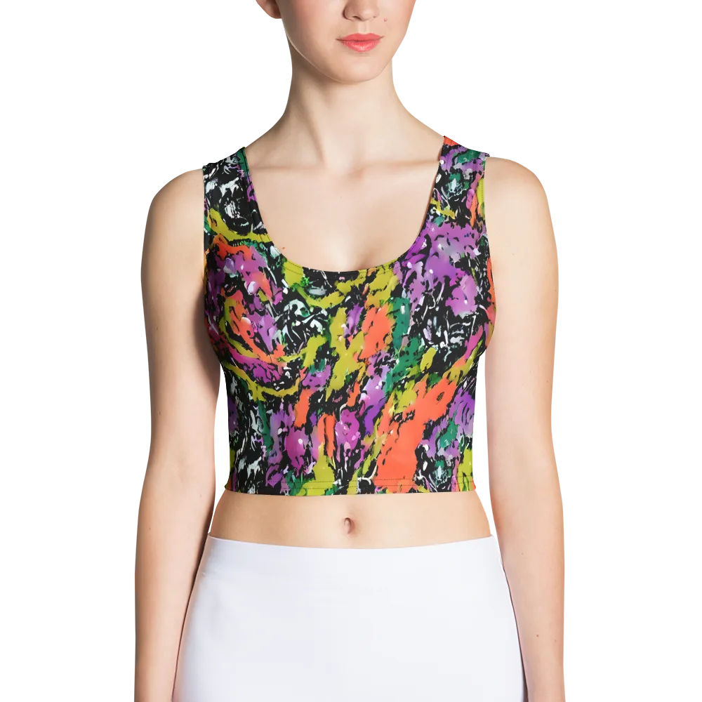 Chromatic Uproar on Crop Top — Front
