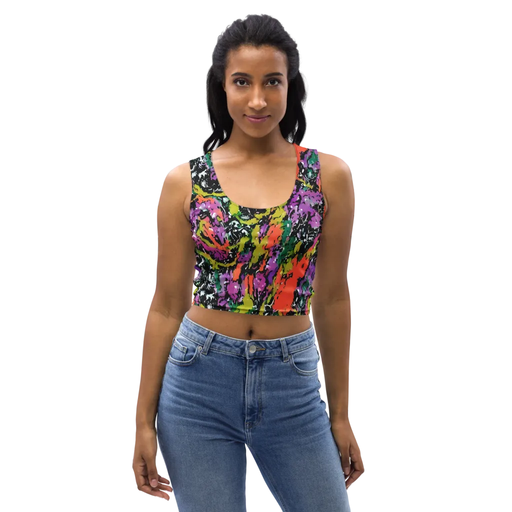 Chromatic Uproar on Crop Top — Front