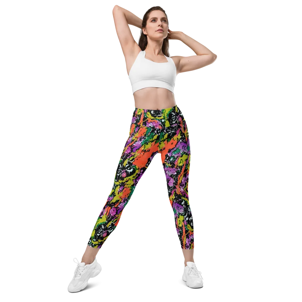 Chromatic Uproar on Leggings with Pockets — Front
