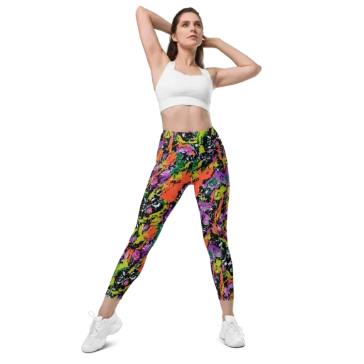 Chromatic Uproar on a Leggings with Pockets