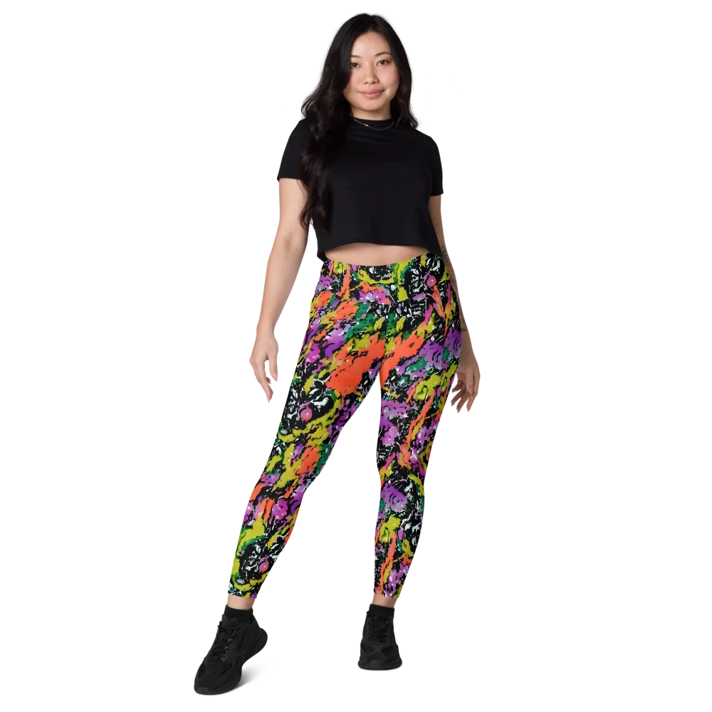 Chromatic Uproar on Leggings with Pockets — Front