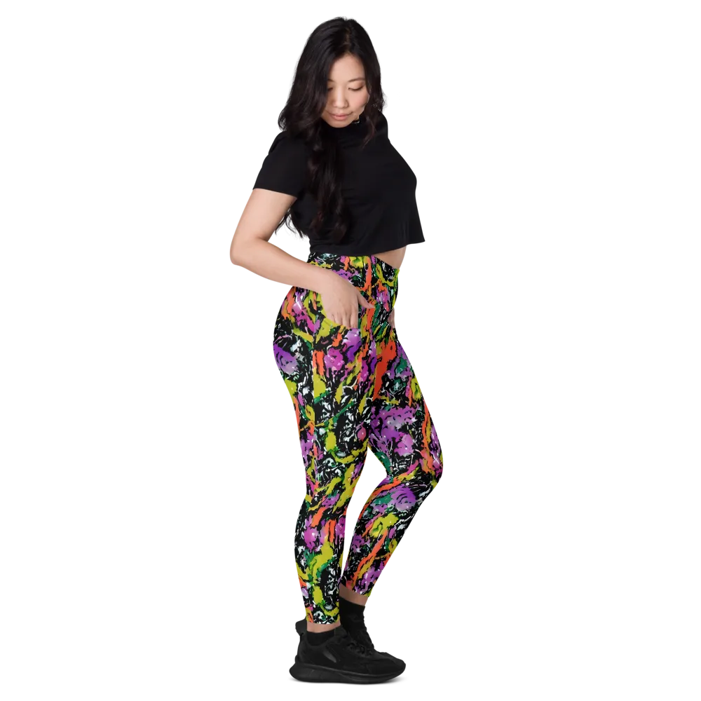 Chromatic Uproar on Leggings with Pockets — Right