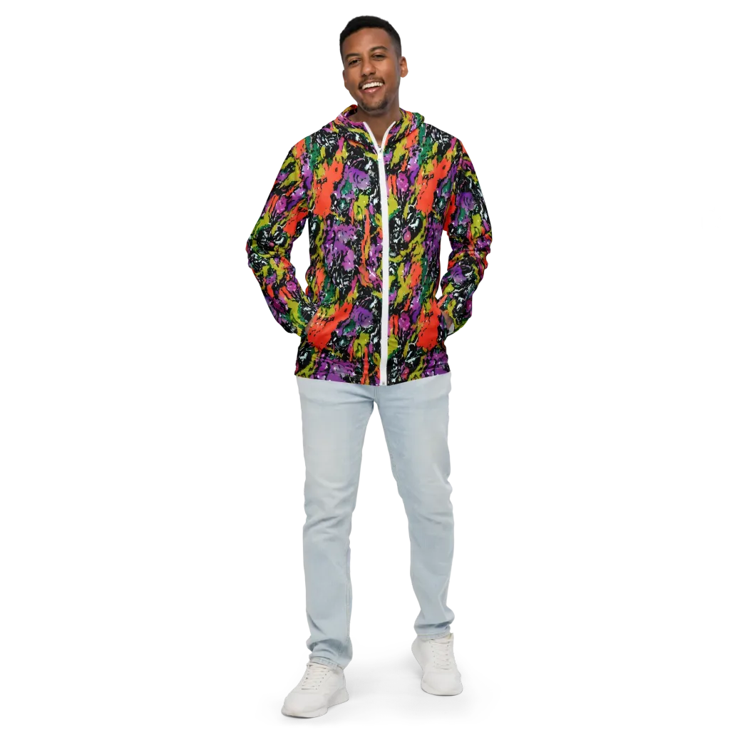 Chromatic Uproar on Men's Windbreaker — Front