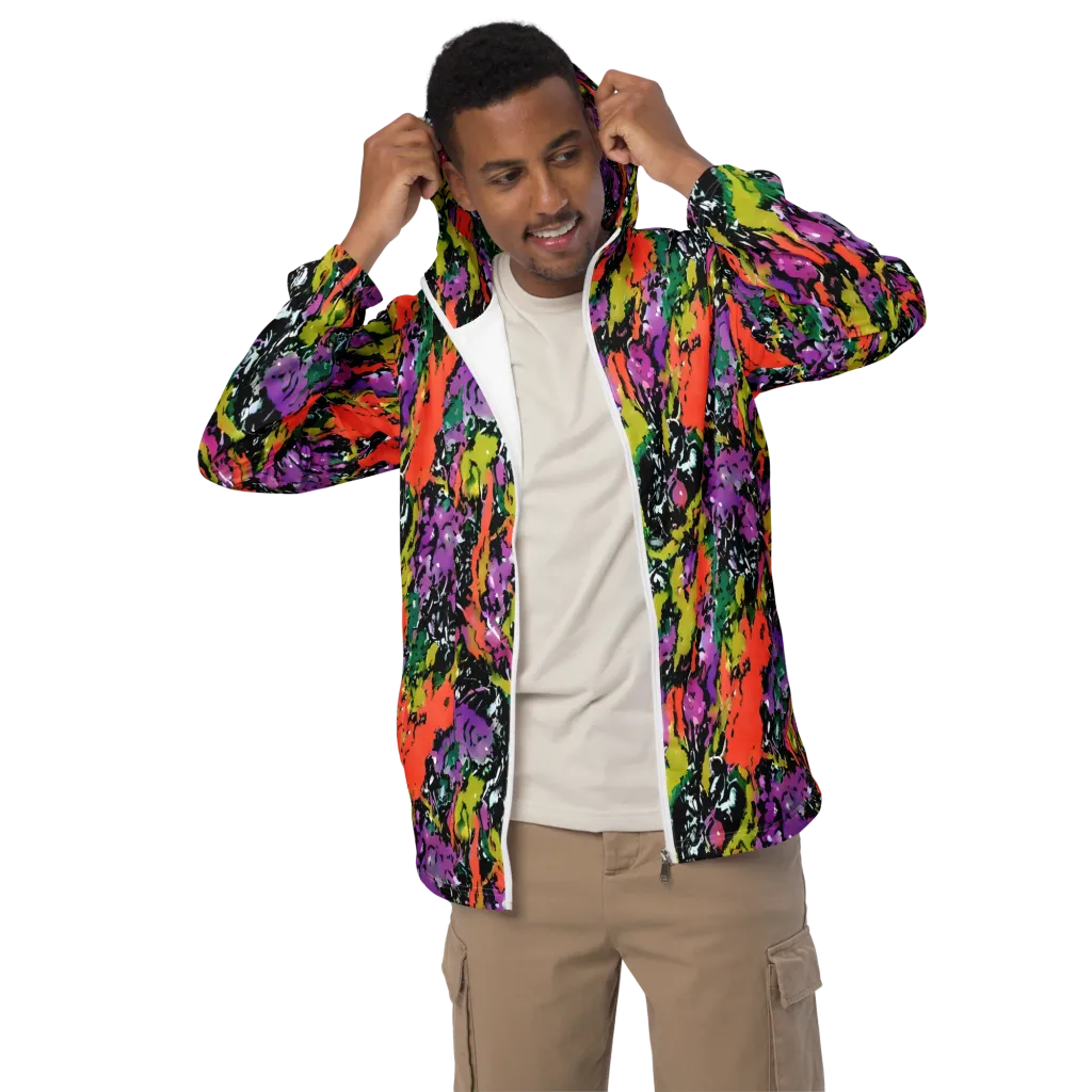 Chromatic Uproar on Men's Windbreaker — Front