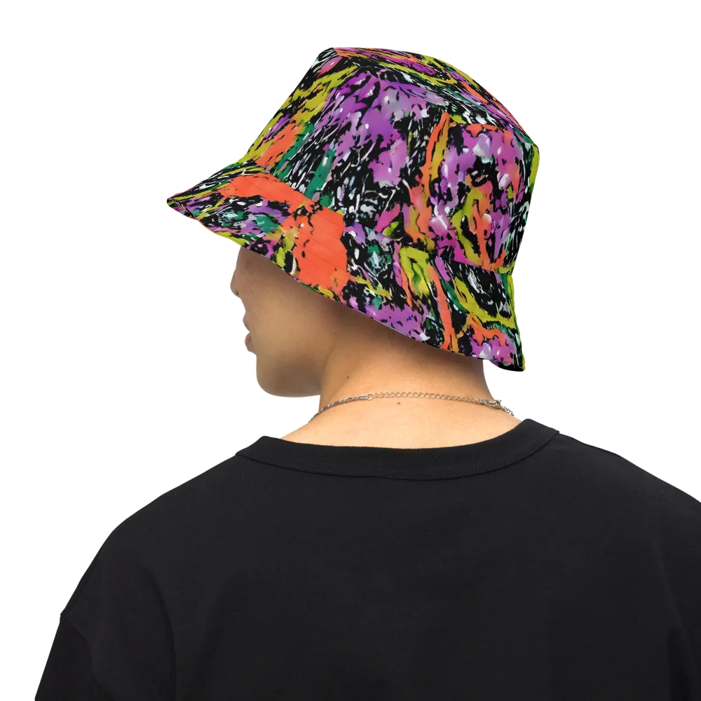 Chromatic Uproar on Reversible Bucket Hat — Back Inside