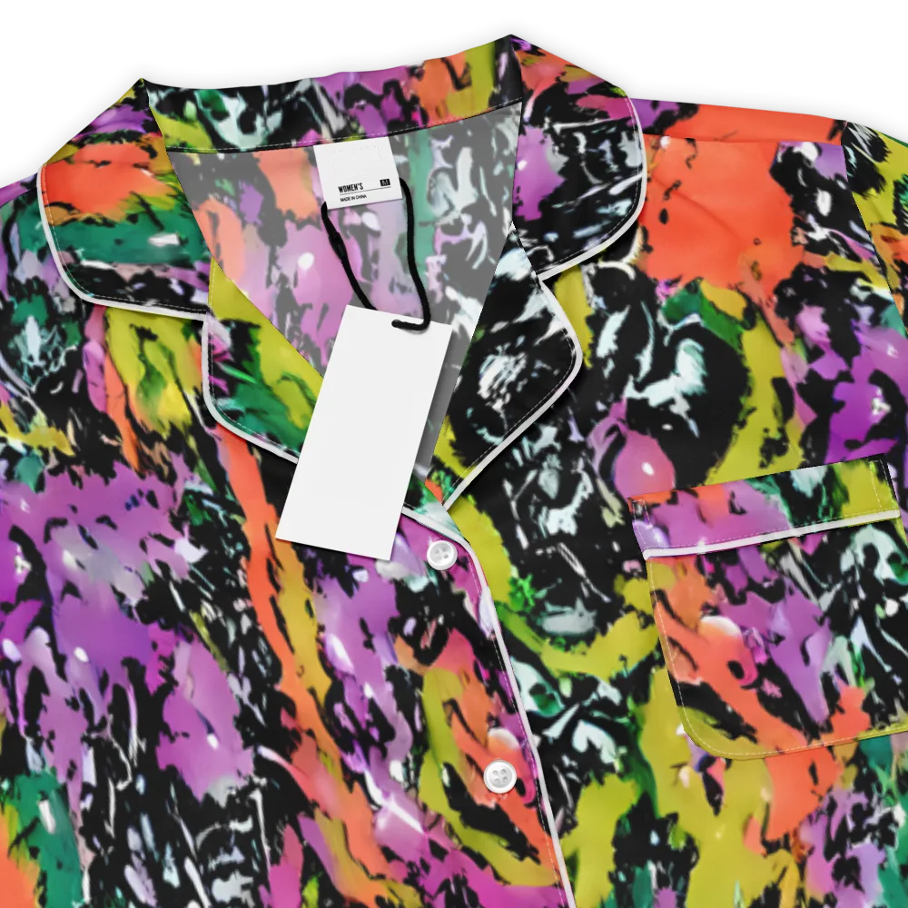 Chromatic Uproar on Women's Short Sleeve Pajama Top — Product details