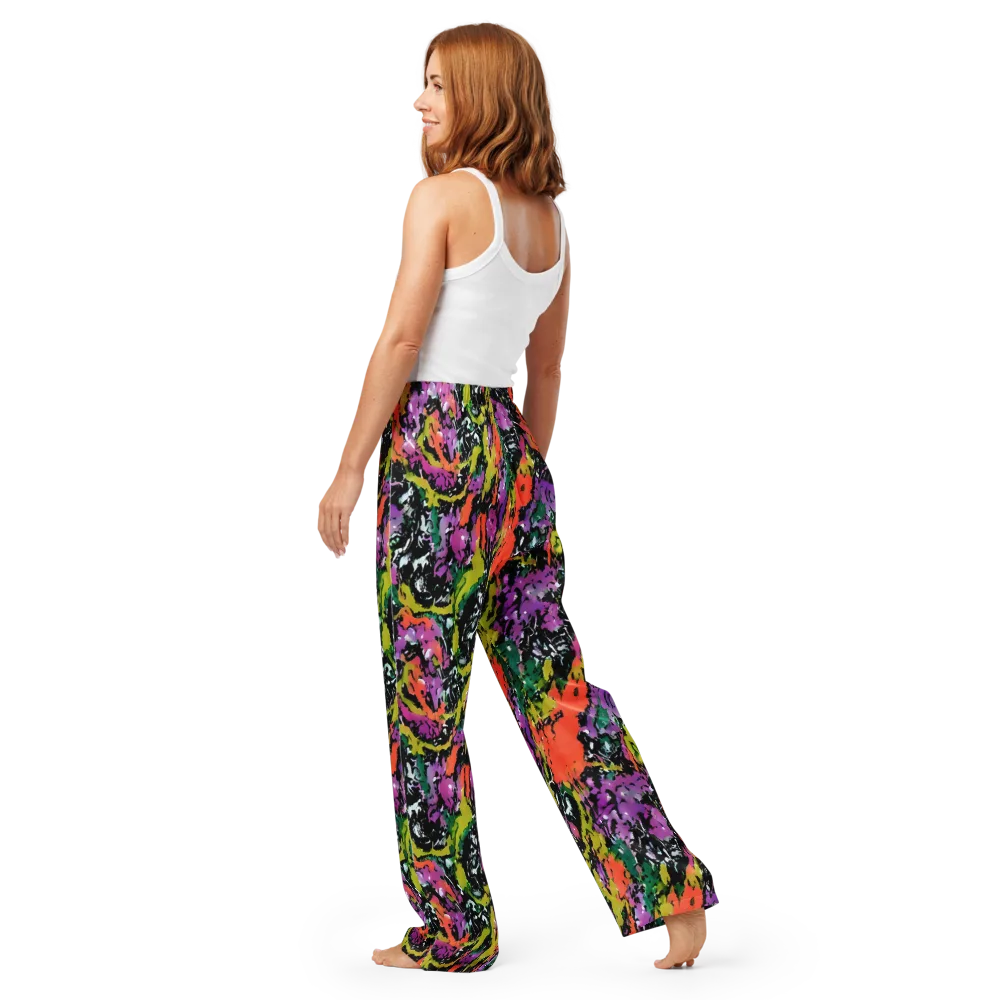 Chromatic Uproar on Women's Pajama Pants — Back