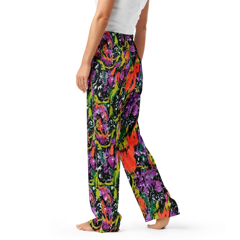 Chromatic Uproar on Women's Pajama Pants — Left