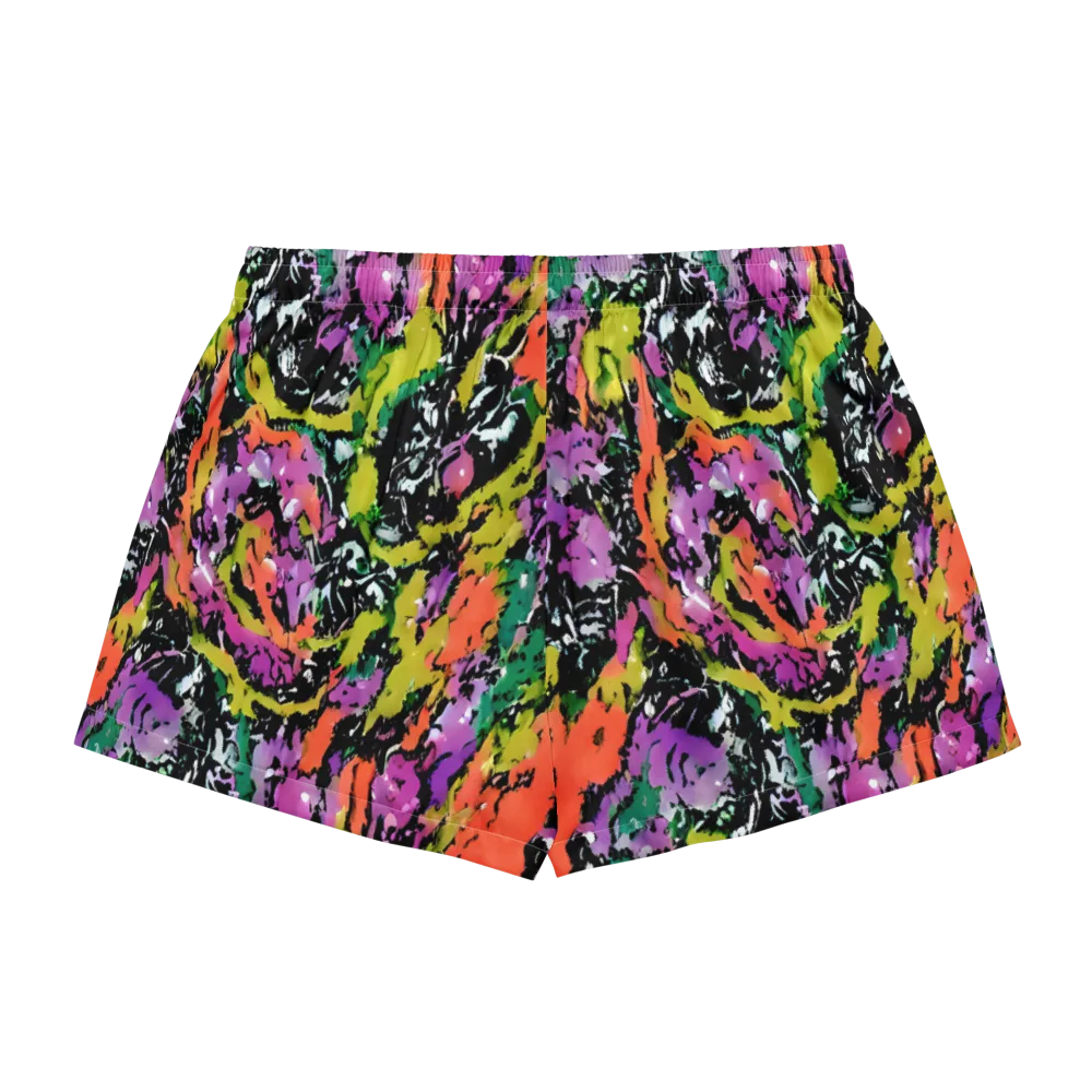 Chromatic Uproar on Women's Pajama Shorts — Back