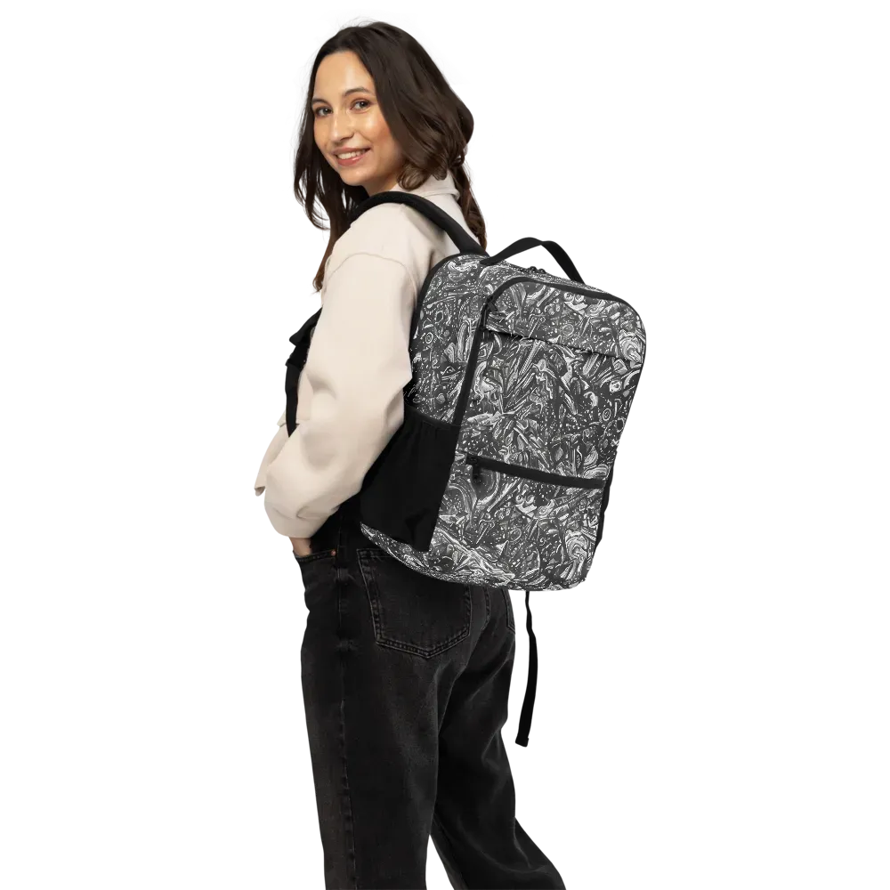 Obsidian Riddle on Utility Backpack — Back