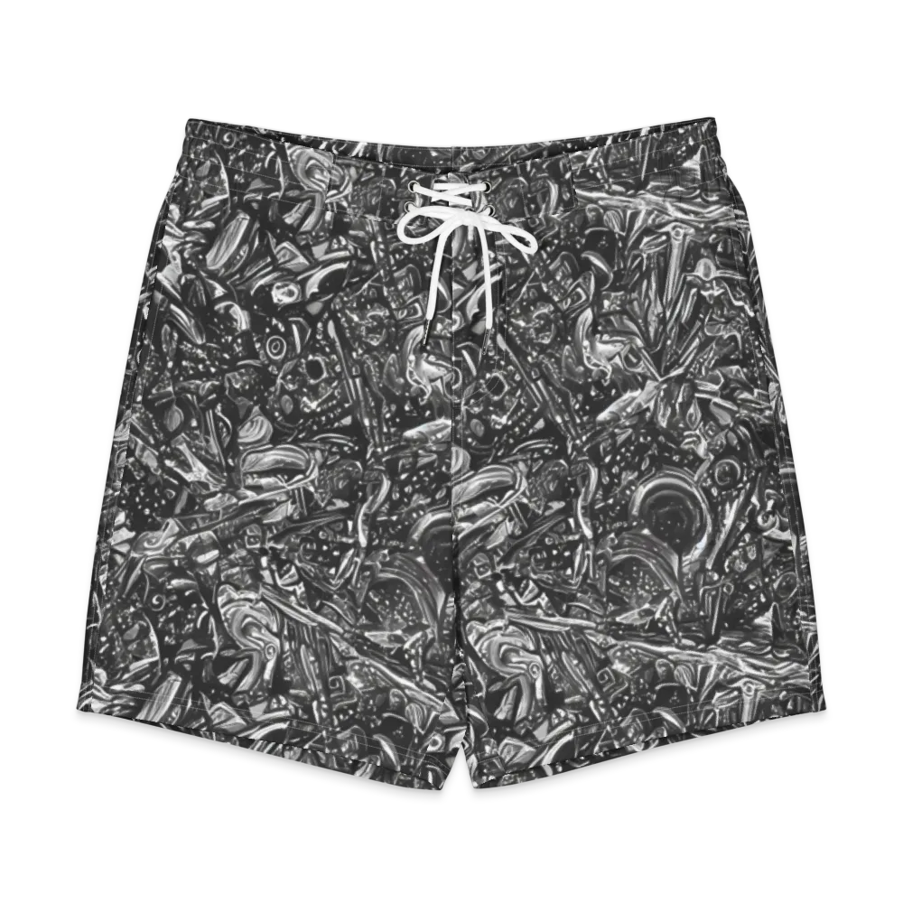 Obsidian Riddle on Men's Board Shorts — Front