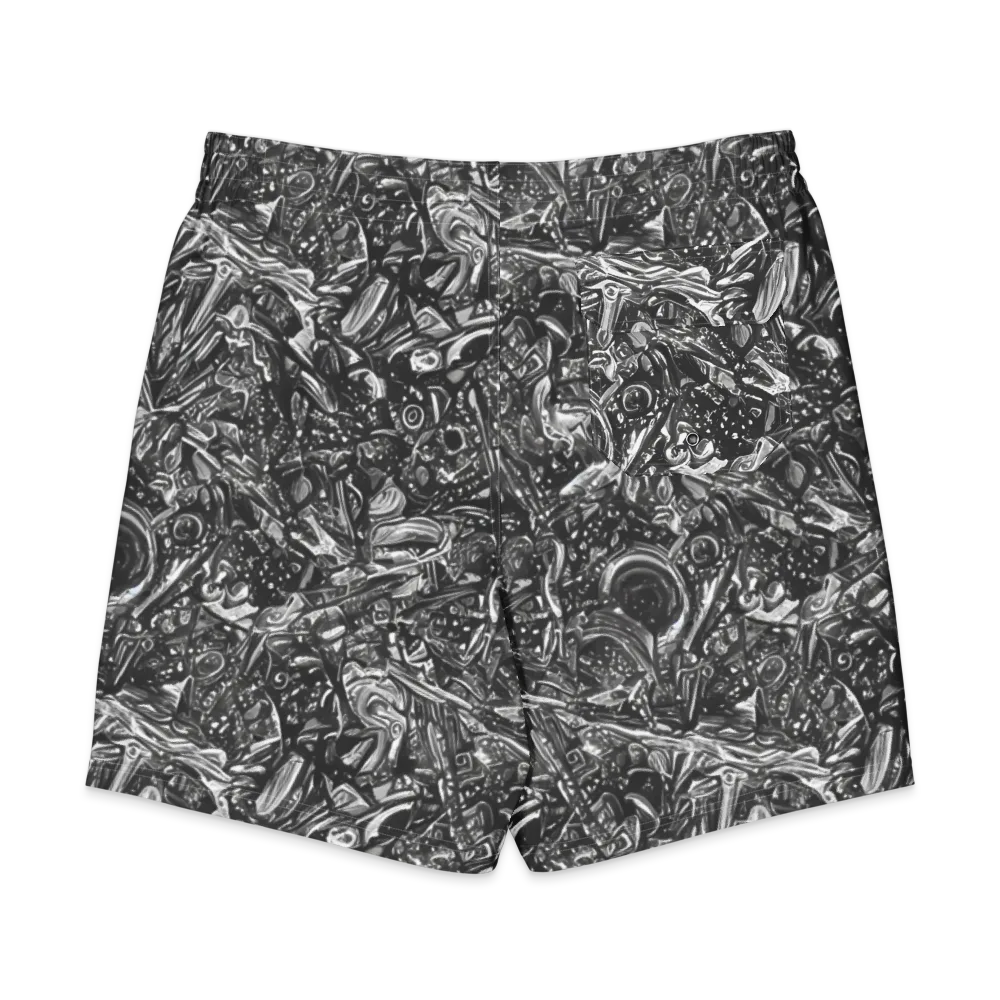 Obsidian Riddle on Men's Board Shorts — Back