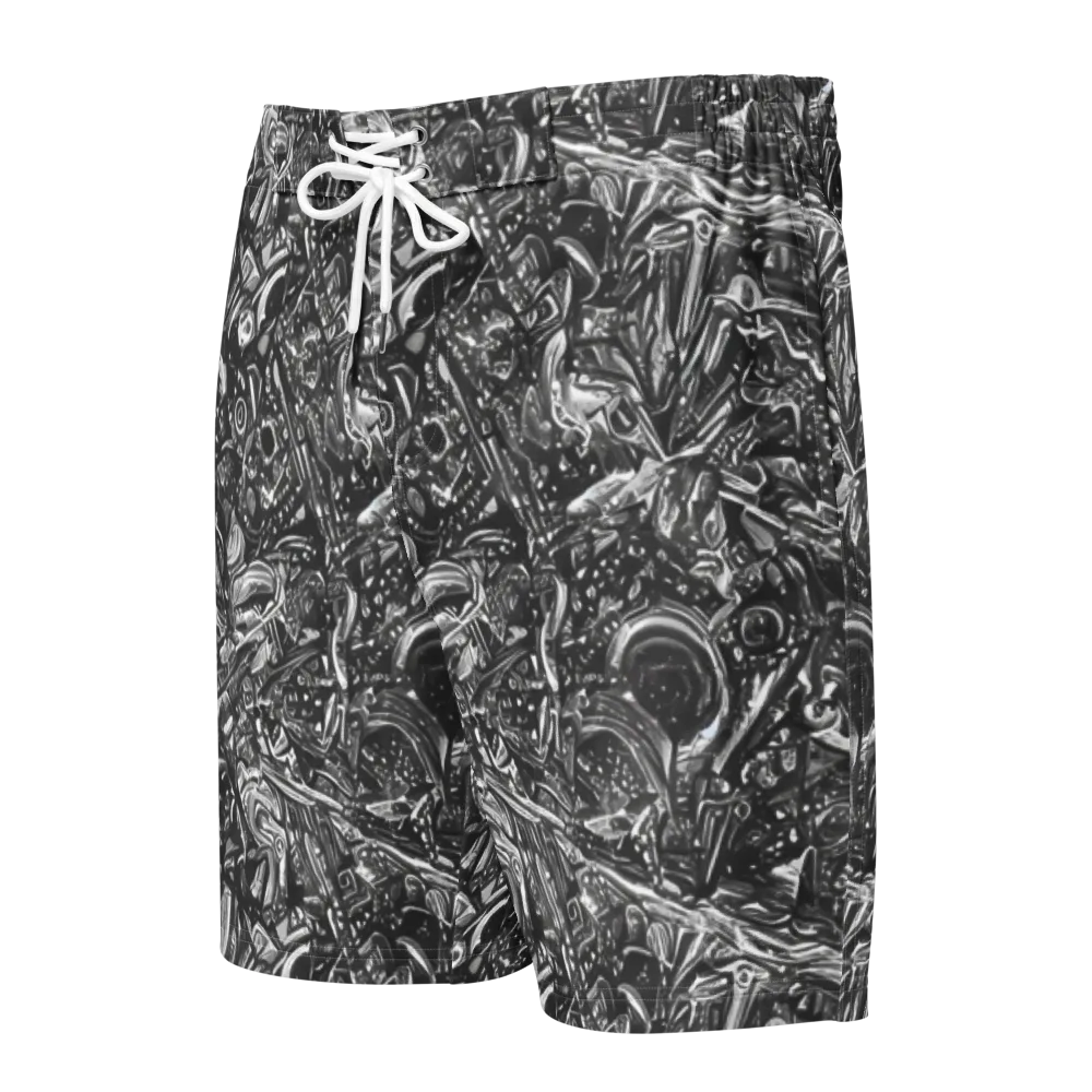 Obsidian Riddle on Men's Board Shorts — Front