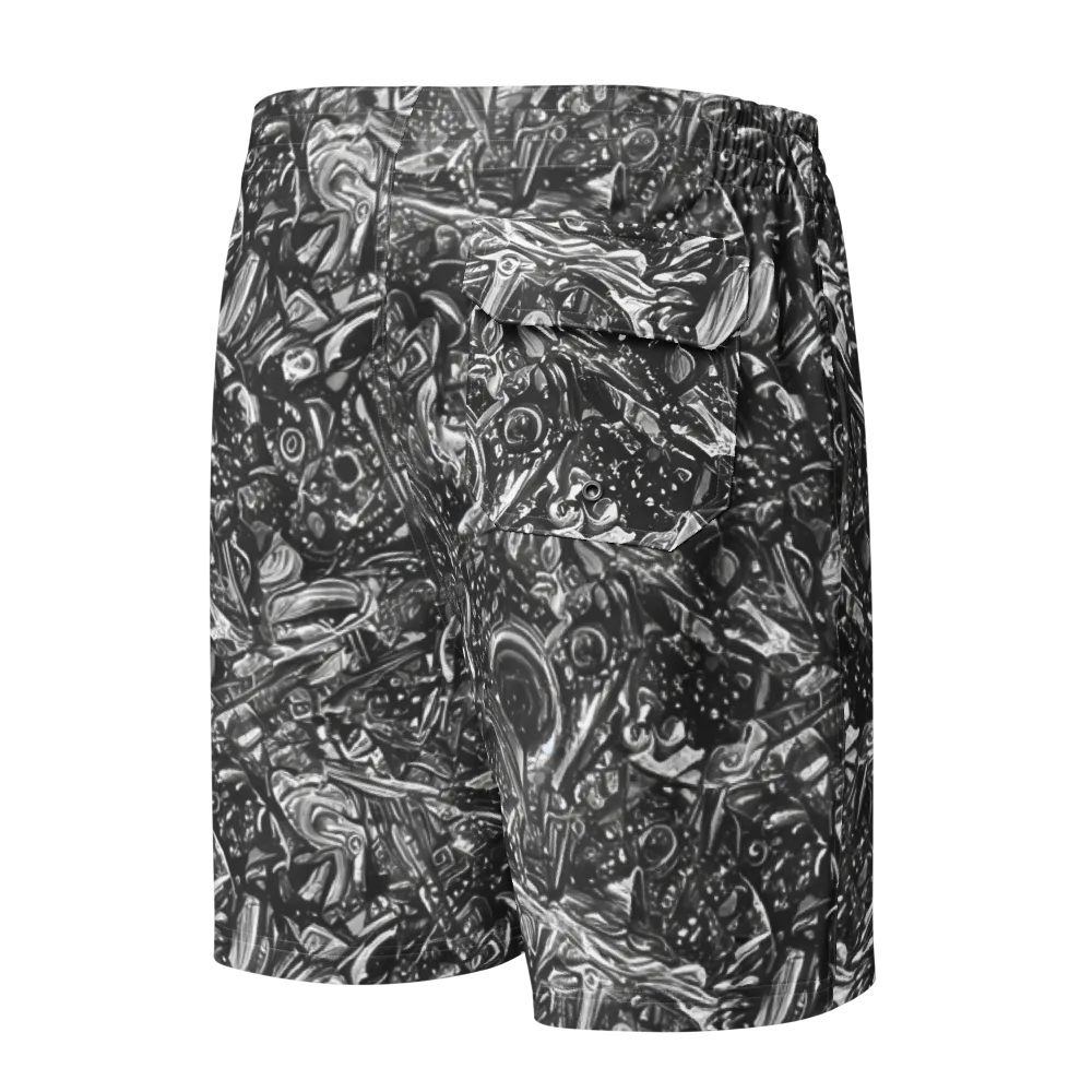Obsidian Riddle on Men's Board Shorts — Back