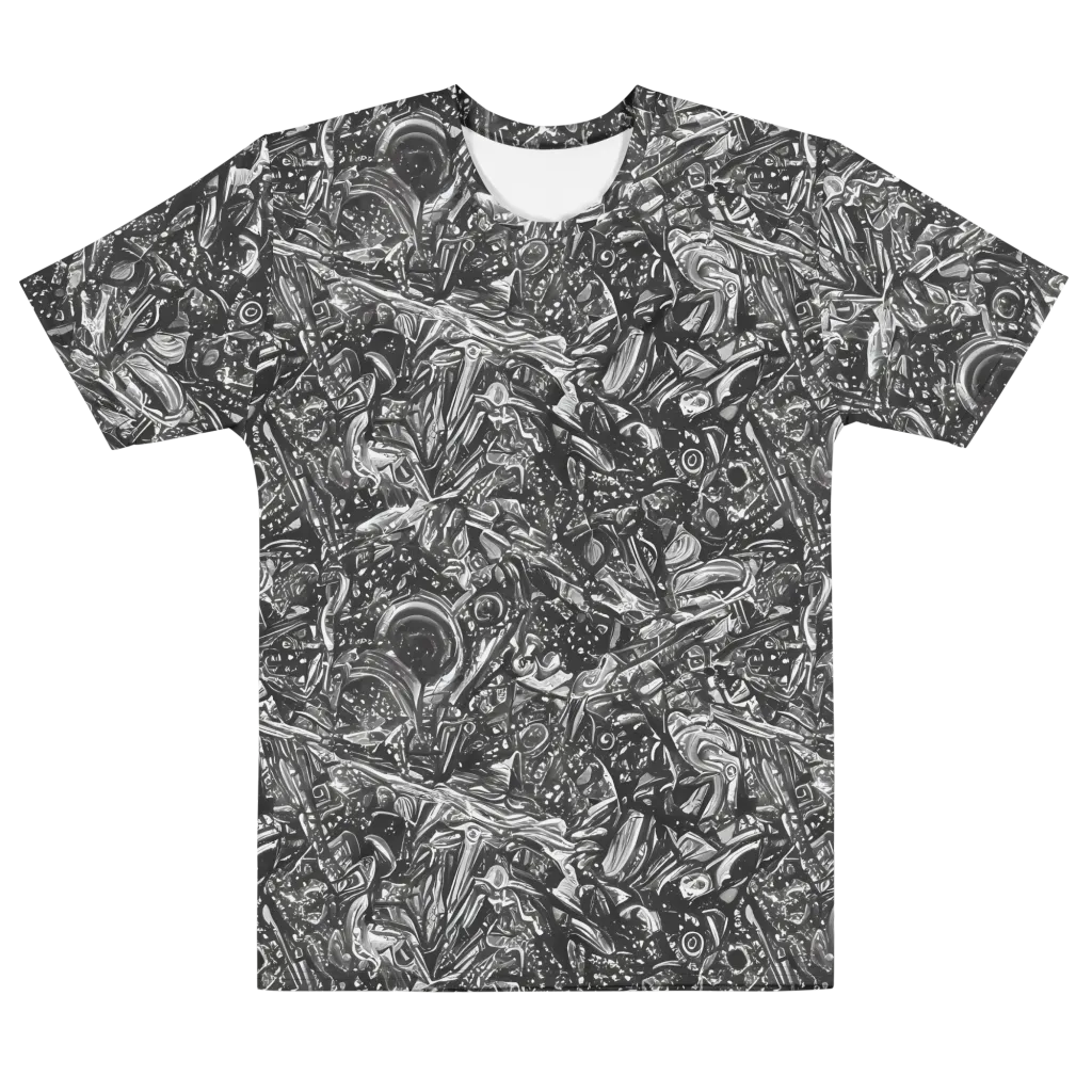 Obsidian Riddle on Men's Cotton Crew Neck T-Shirt — Front