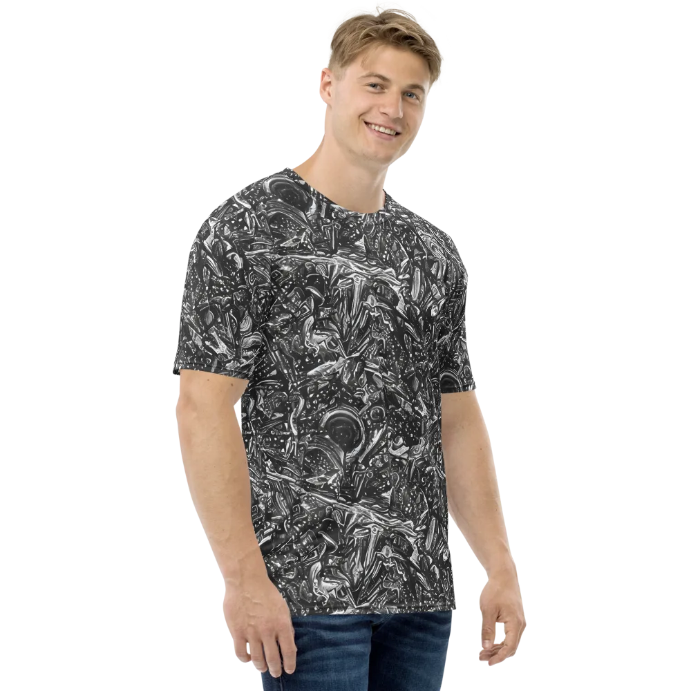 Obsidian Riddle on Men's Crew Neck T-Shirt — Right
