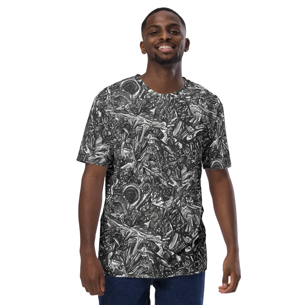 Obsidian Riddle on Men's Crew Neck T-Shirt — Front