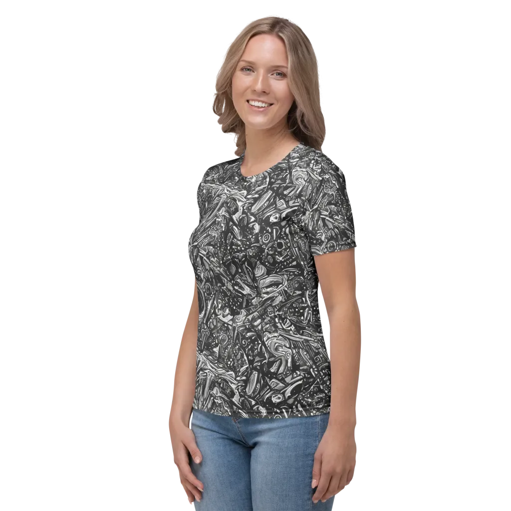 Obsidian Riddle on Women's Crew Neck T-Shirt — Left