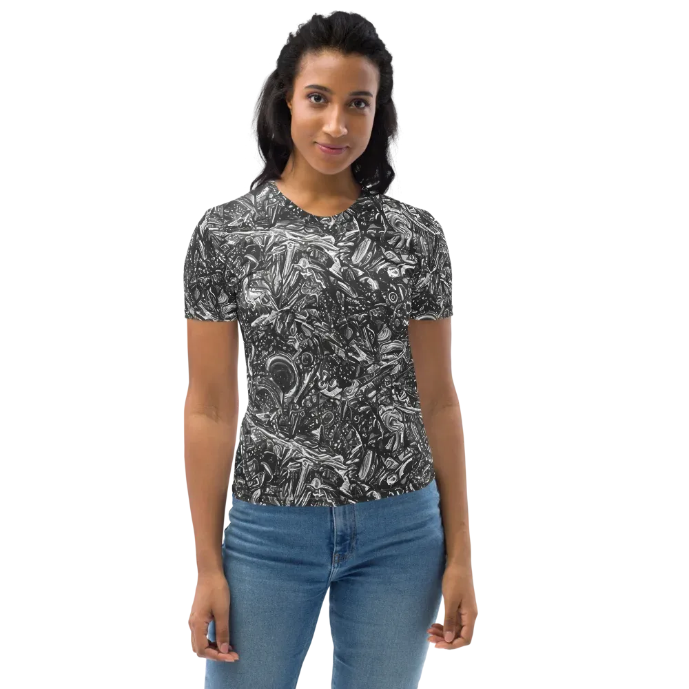 Obsidian Riddle on Women's Crew Neck T-Shirt — Front