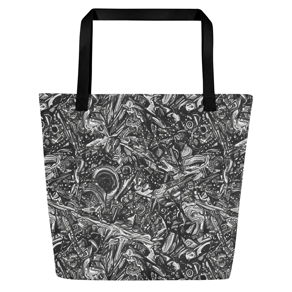 Obsidian Riddle on Large Tote Bag W/ Pocket — Front