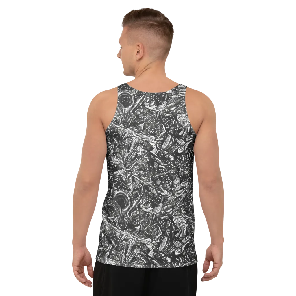 Obsidian Riddle on Men's Tank Top — Back