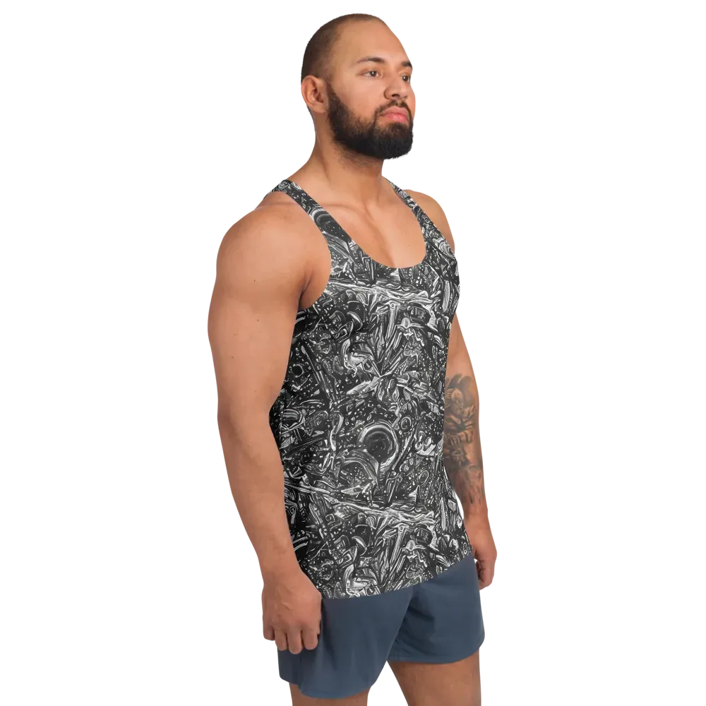 Obsidian Riddle on Men's Tank Top — Right Front