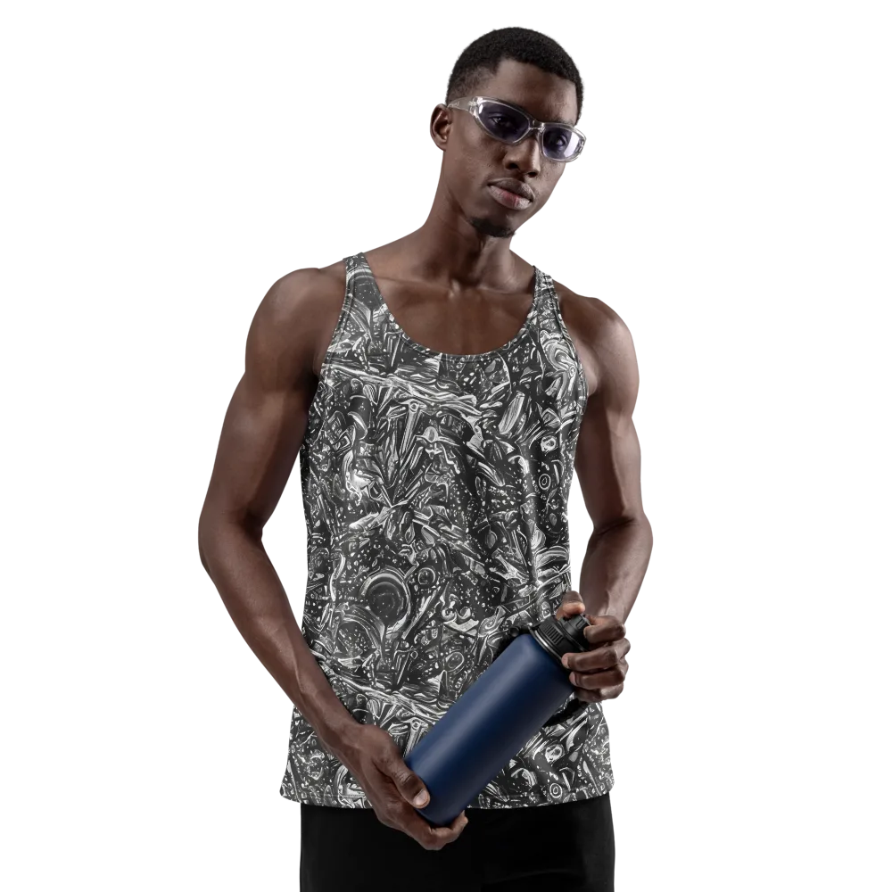 Obsidian Riddle on Men's Tank Top — Front