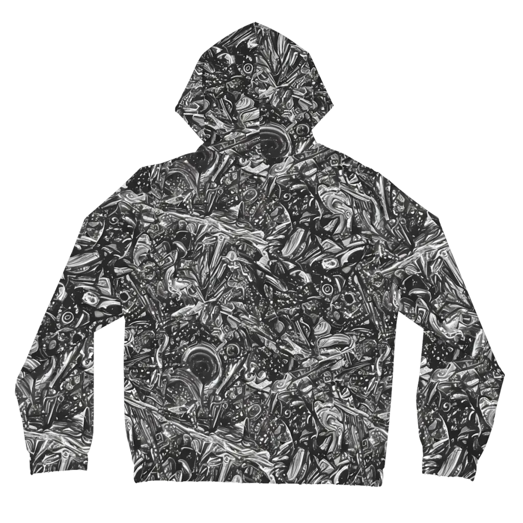 Obsidian Riddle on Women's Full-Zip Hoodie — Back