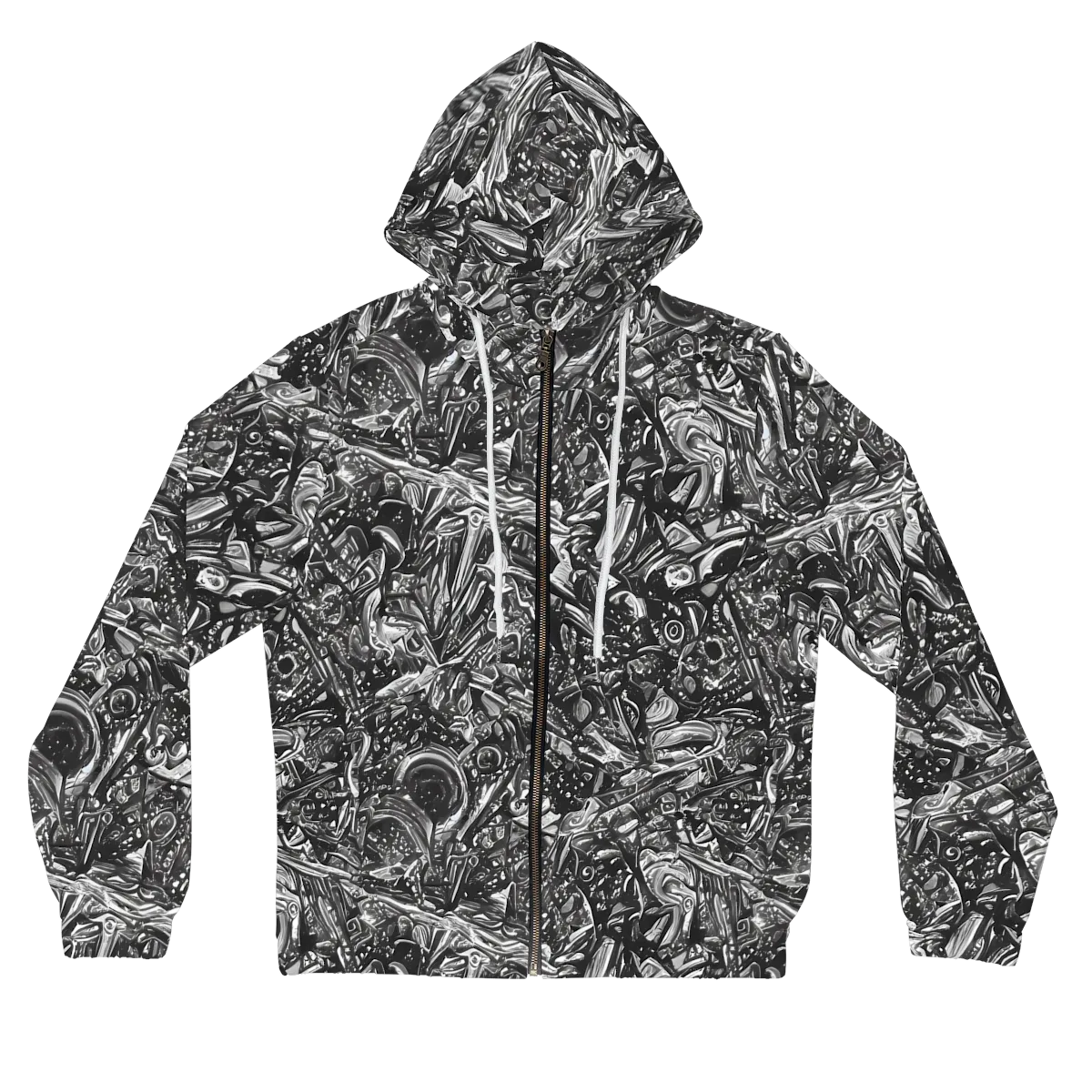 Obsidian Riddle on Women's Full-Zip Hoodie — Front