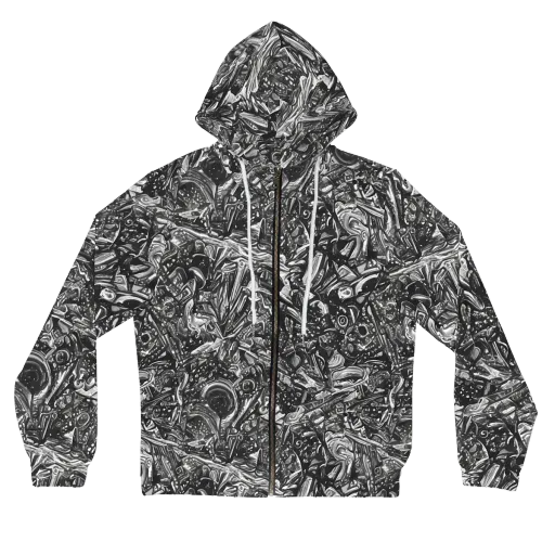 Obsidian Riddle on a Women's Full-Zip Hoodie