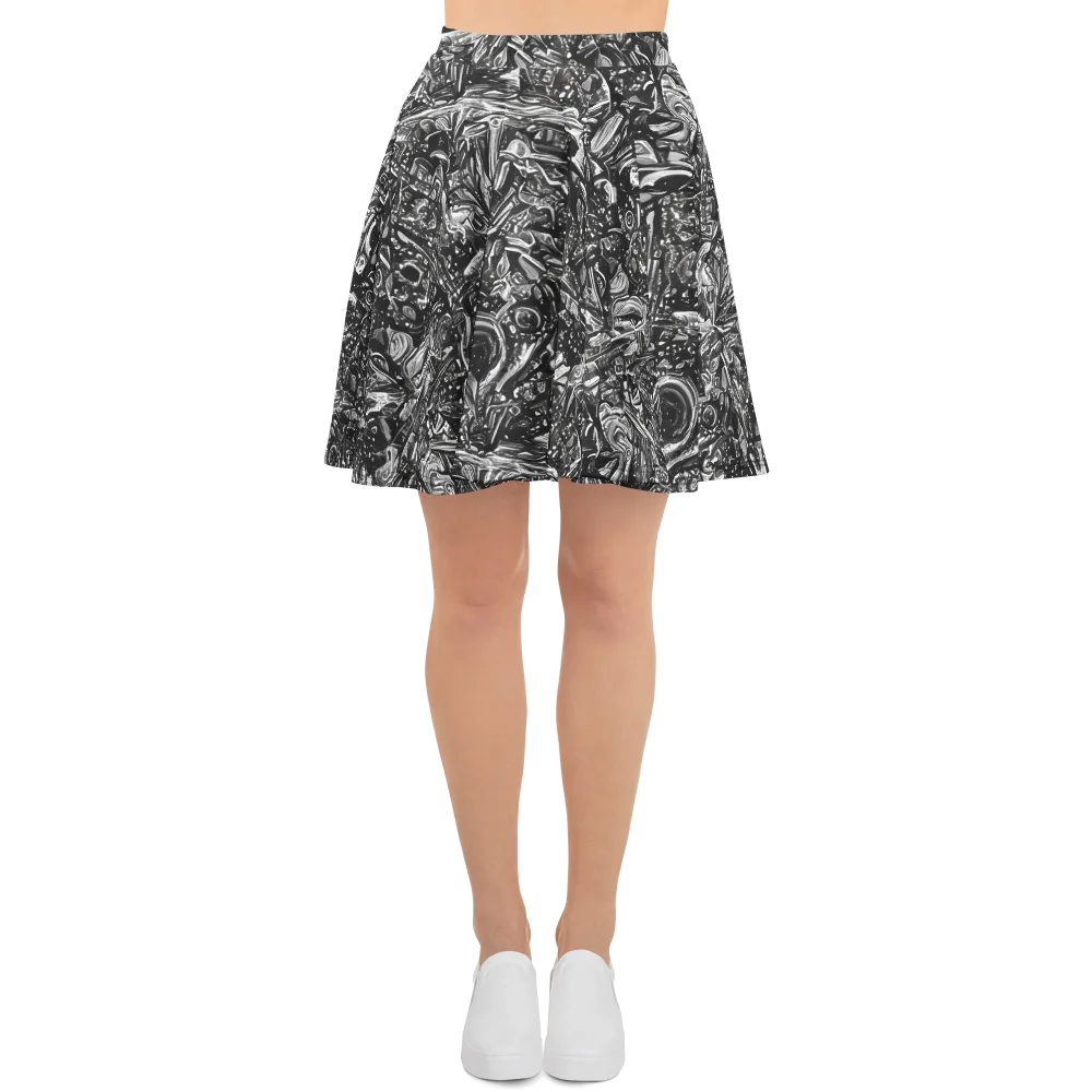Obsidian Riddle on Skater Skirt — Front